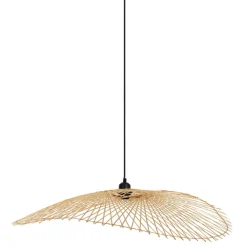 Suspension en bambou et fer naturel 82x80cm - Bambou