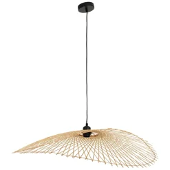 Suspension en bambou et fer naturel 82x80cm - Bambou