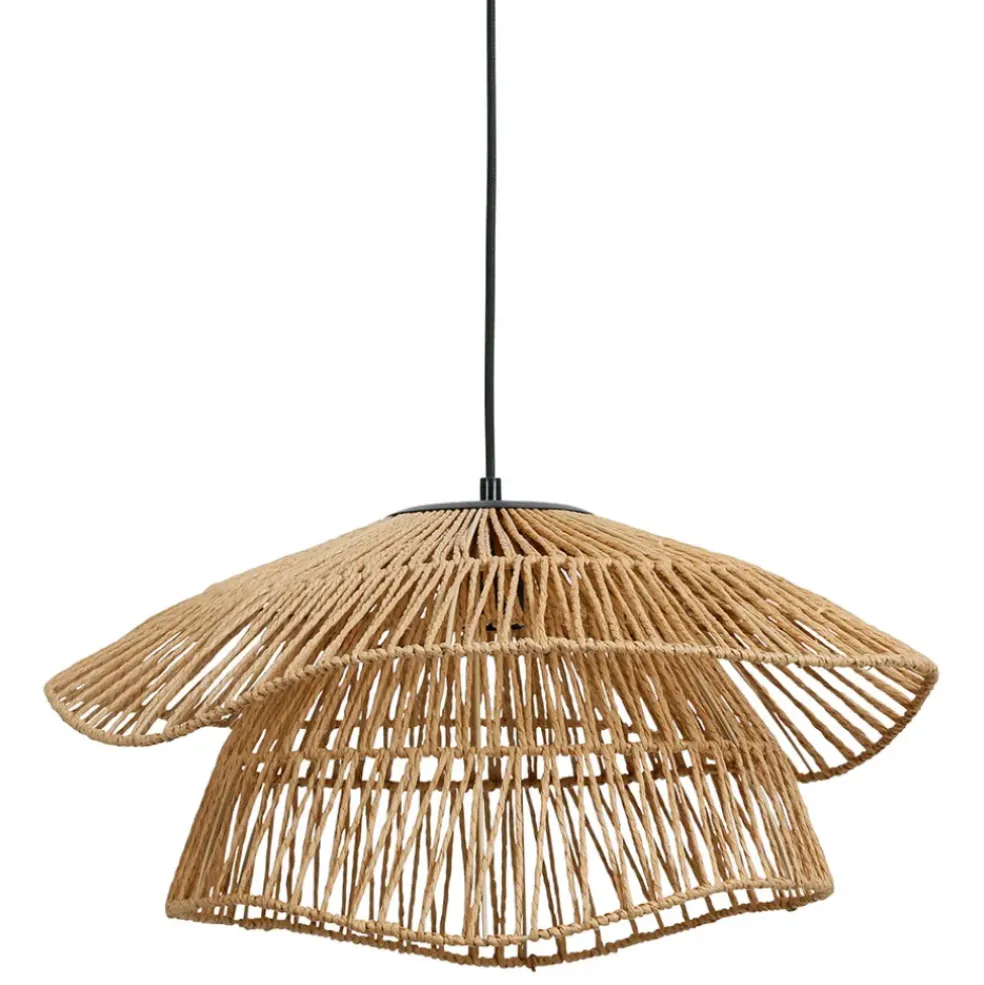 Suspension en corde de papaier d50cm naturel - Calyp