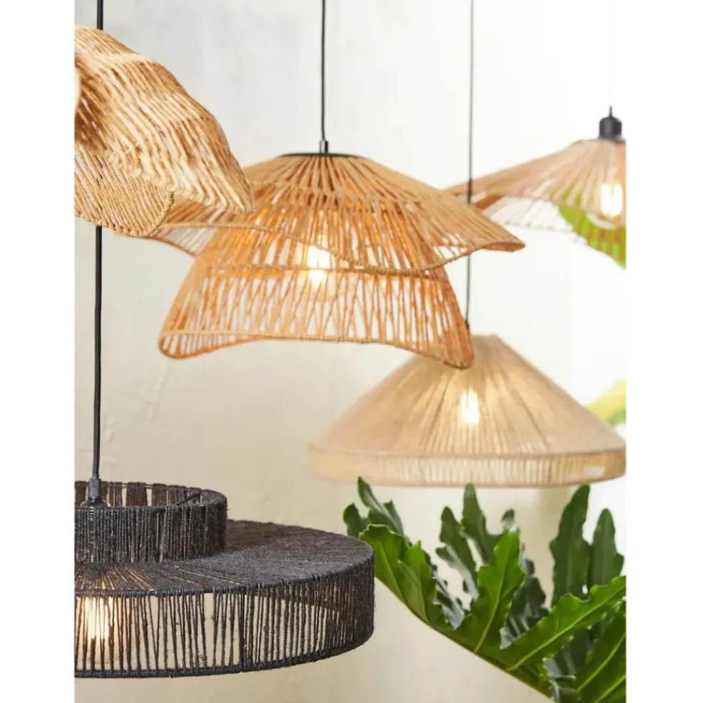 Suspension en corde de papaier d50cm naturel - Calyp