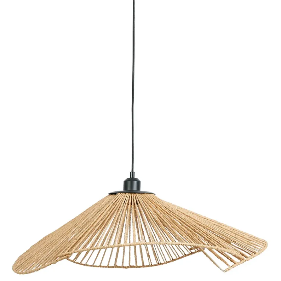 Suspension en corde de papaier d63cm naturel - Calyp