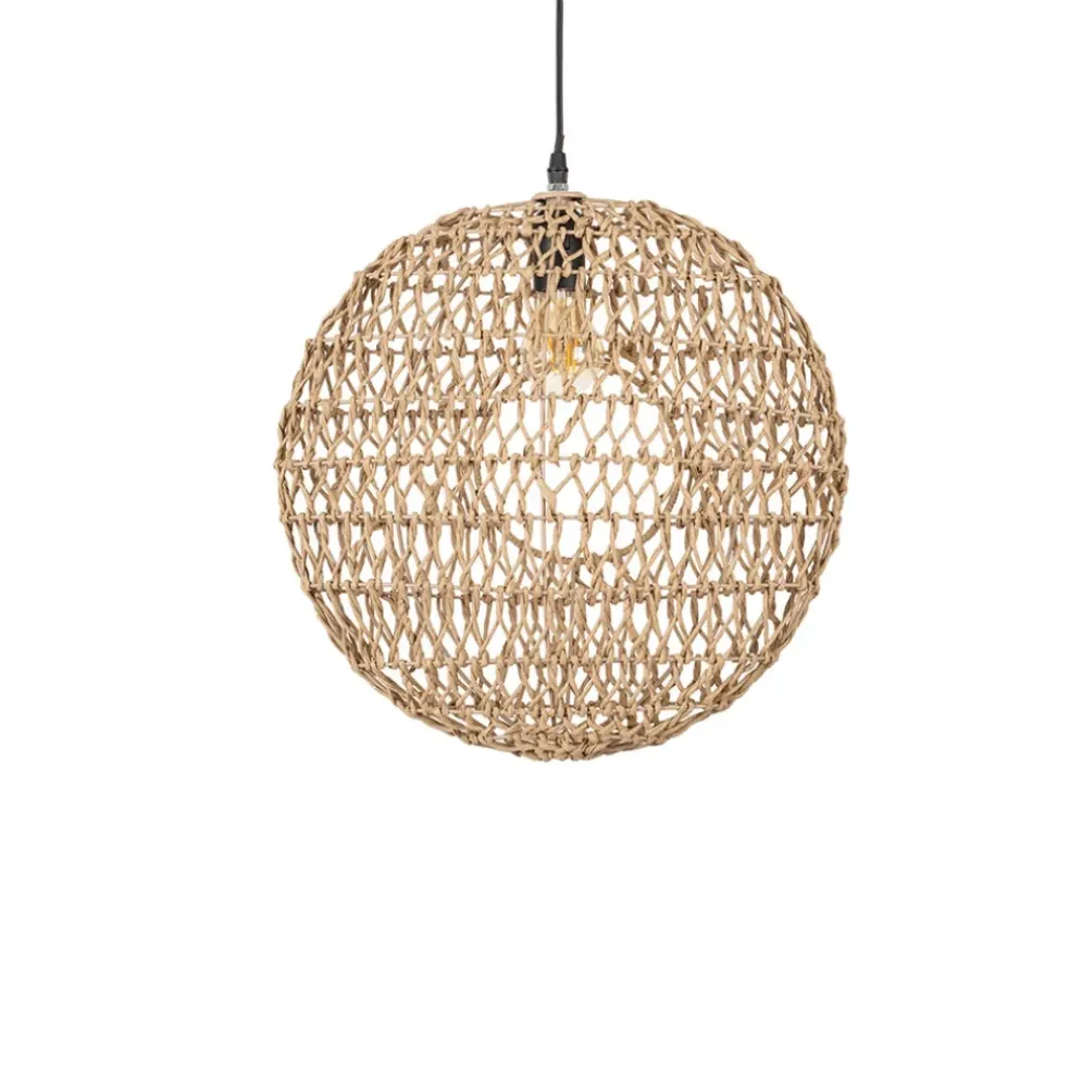 Suspension en corde de papier d41cm naturel - calyp