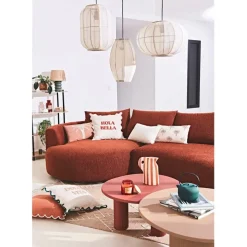 Suspension en coton et fer écru non électrifiée d45xh28cm - Enigma