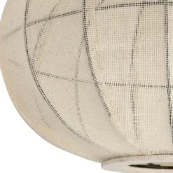 Suspension en coton et fer écru non électrifiée d45xh28cm - Enigma