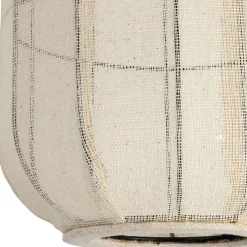 Suspension en coton et fer écru non électrifiée d28xh35cm - Enigma