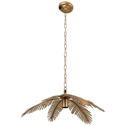 Suspension en fer doré h22cm - Palmier