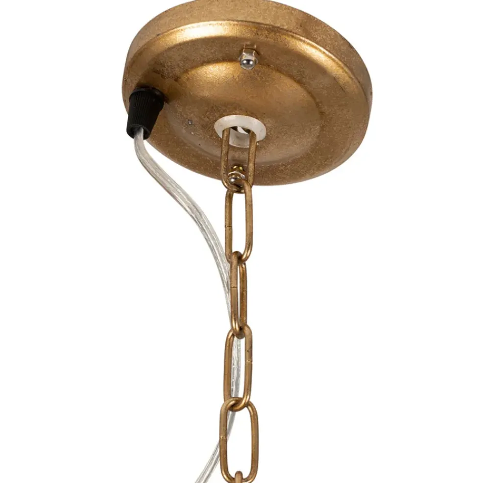 Suspension en fer doré h22cm - Palmier