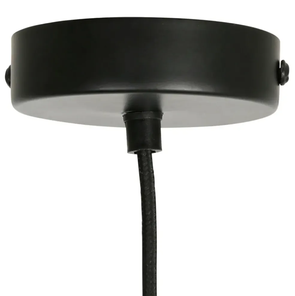 Suspension en fer d30xh36cm noir et écru - Arty