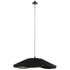 Suspension en fer et coton d77cm noir - plaka