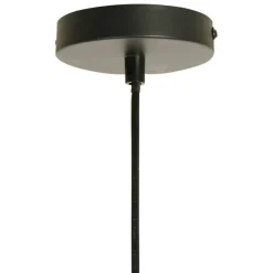 Suspension en fer et coton d77cm noir - plaka