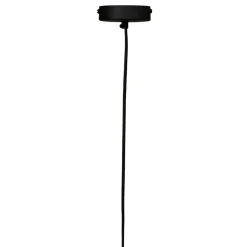 Suspension en fer et manguier d35cm noir mat - Lausel