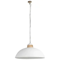 Suspension en fer et manguier blanc d82cm - Ferese