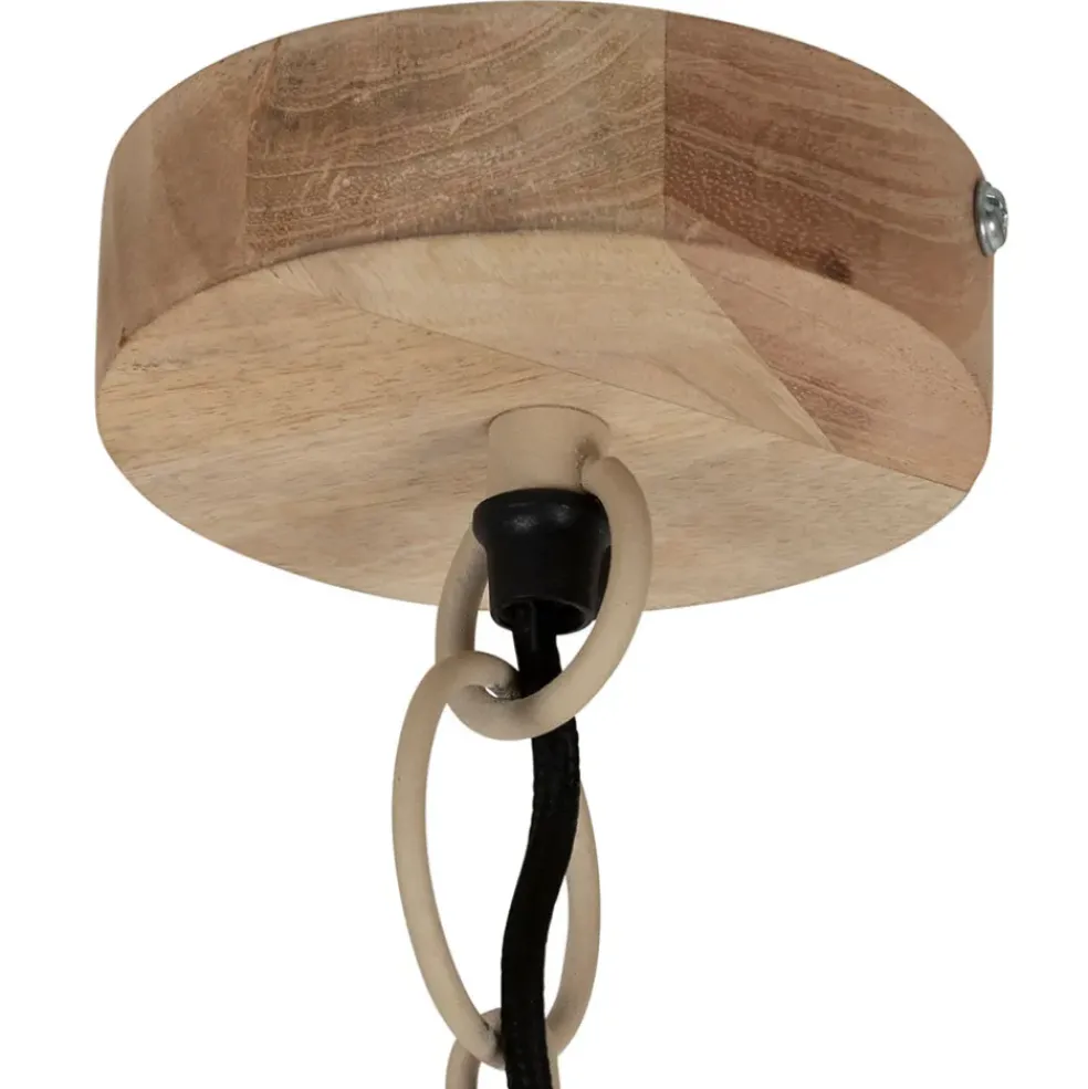 Suspension en fer et manguier sable d82cm - Ferese
