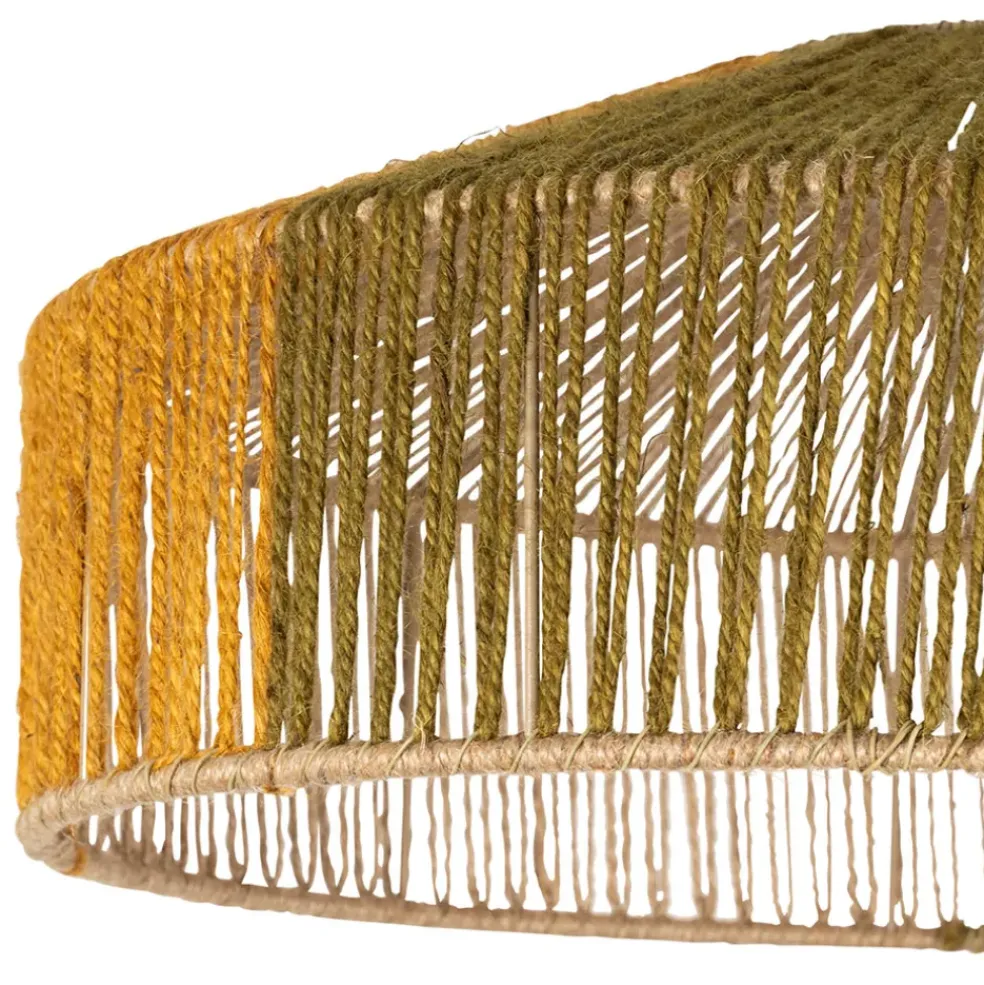 Suspension en jute naturel et fer non électrifiée d50x19cm - Aurore