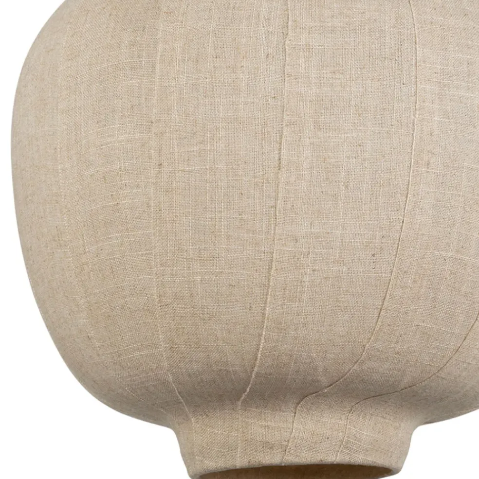 Suspension en lin blanc cassé et doré d35cm - Calypso