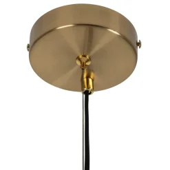 Suspension en lin blanc cassé et doré d35cm - Calypso
