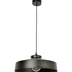 Suspension en métal noir d41cm - Indus