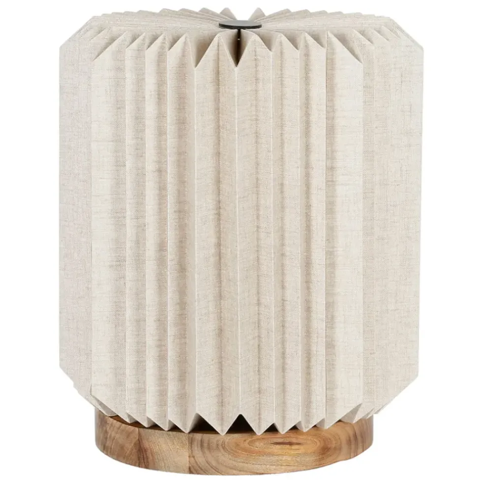 Suspension en papier et lin naturel d56xh20cm - Fontelo