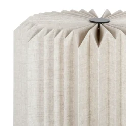 Suspension en papier et lin naturel d56xh20cm - Fontelo