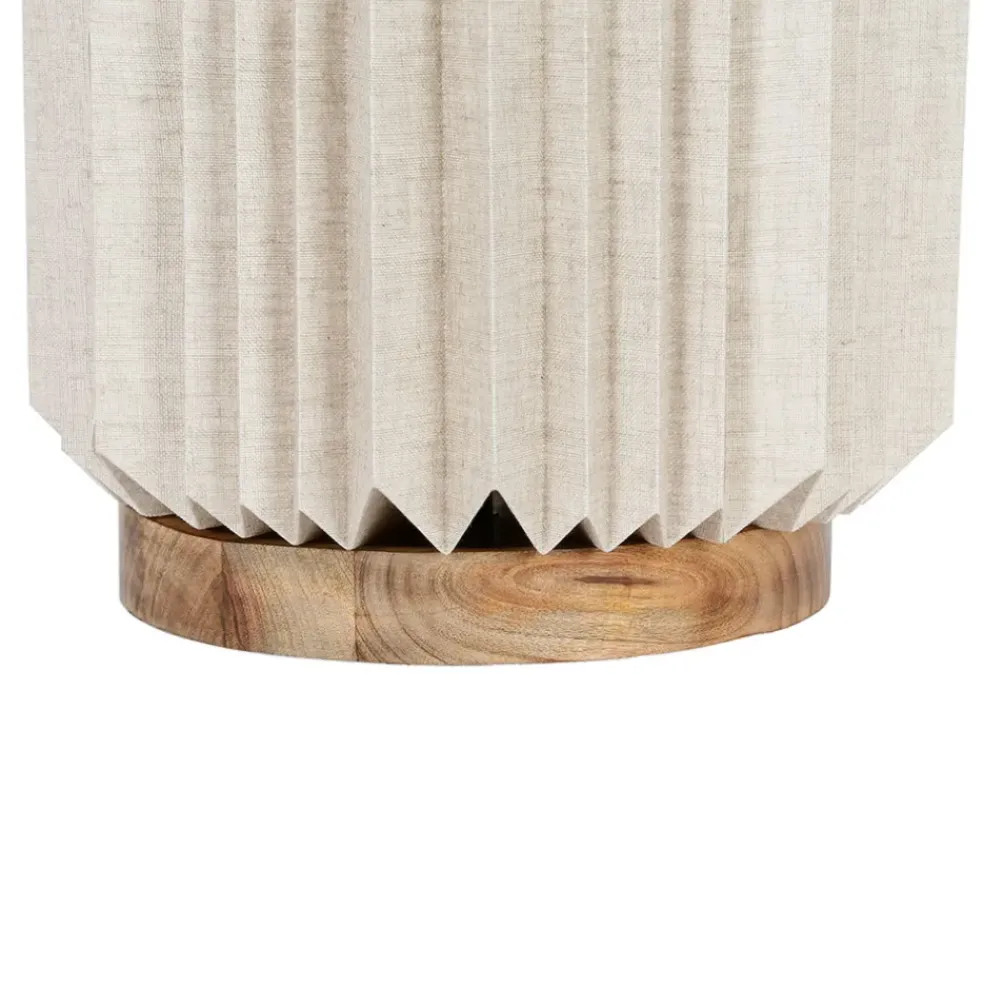 Suspension en papier et lin naturel d56xh20cm - Fontelo