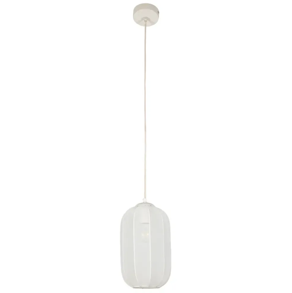 Suspension en polyester et fer blanc h34cm - Organic