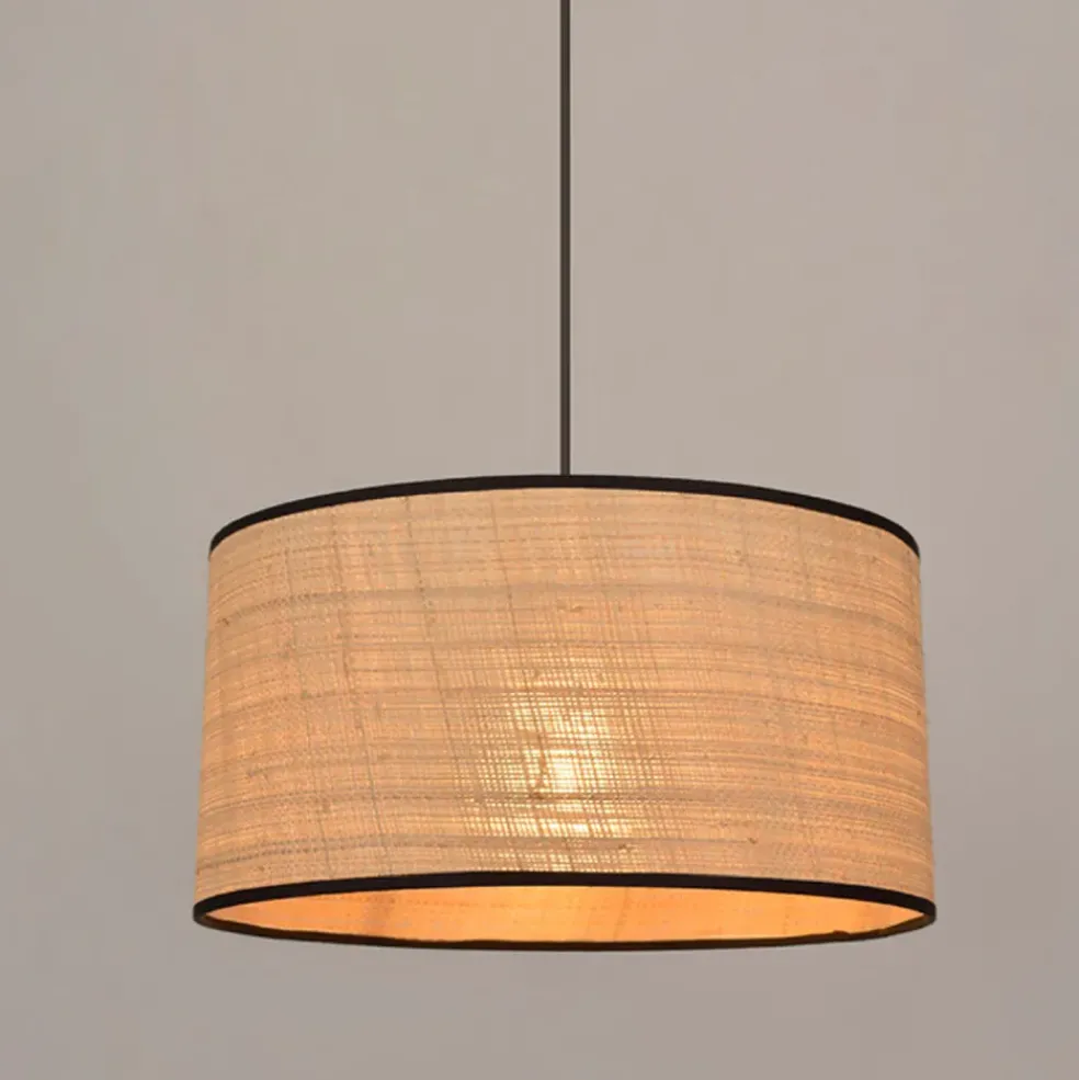 Suspension en raphia naturel d38cml - Cylindre