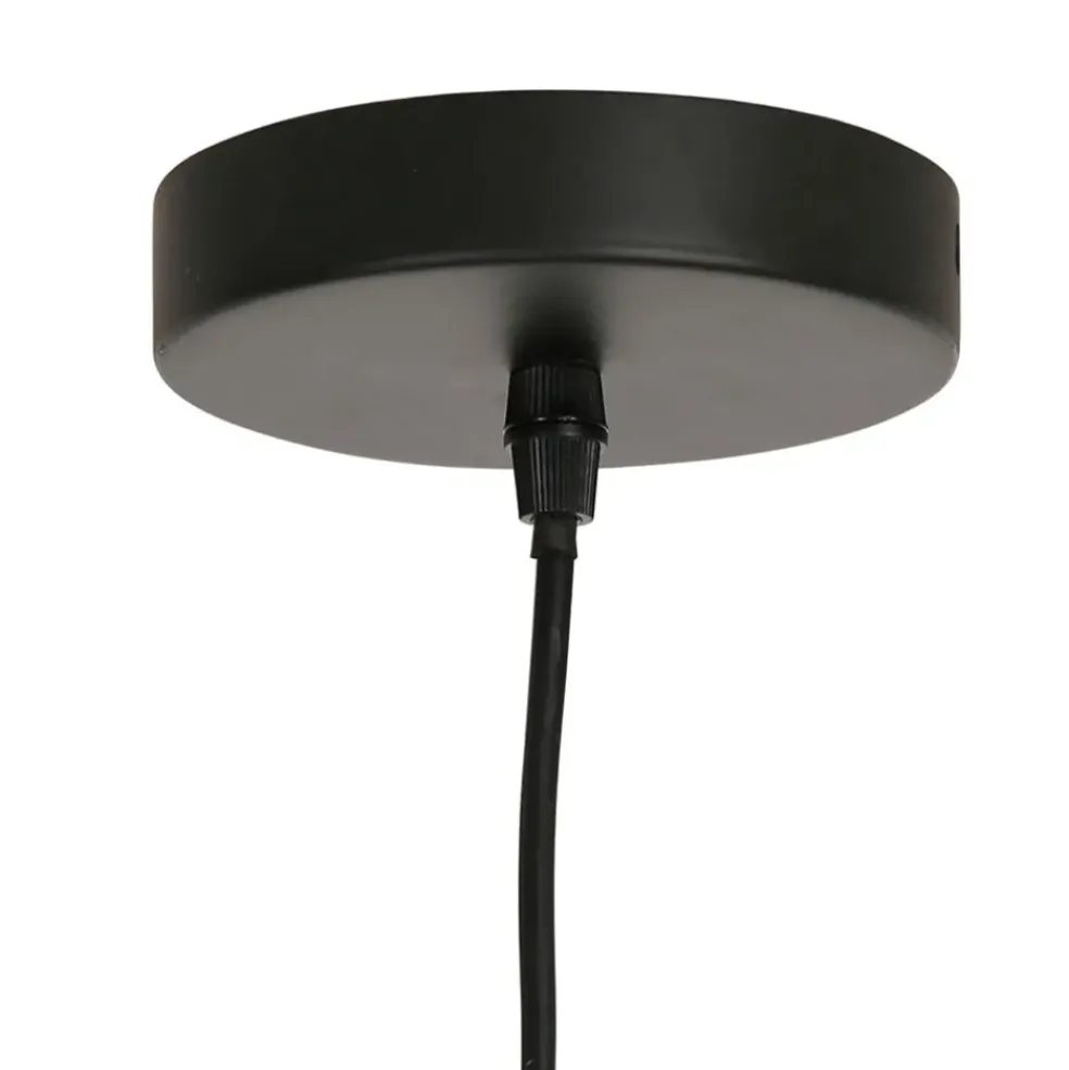Suspension en tissu et frêne d110x39cm écru - Bouclette