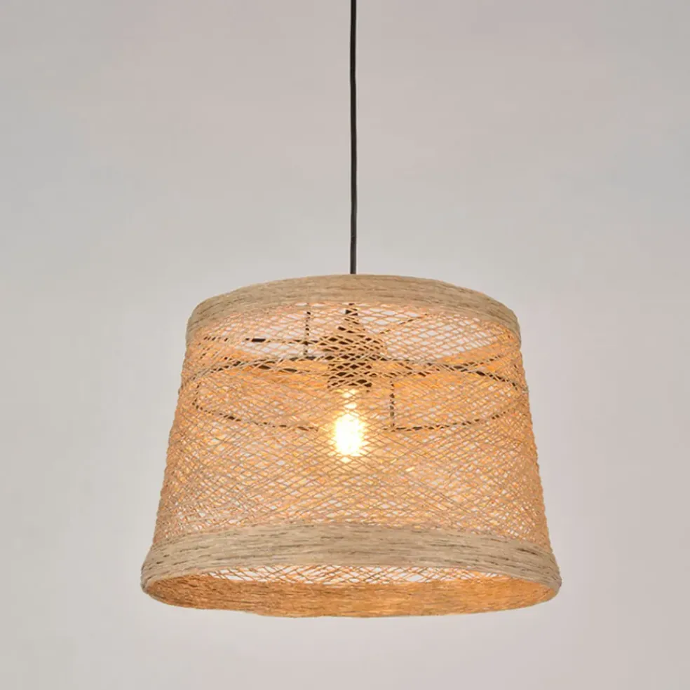 Suspension ficelle tressée d35cm naturel - tambour