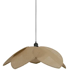 Suspension japandi en jute couleur lin naturel d110cm - Japandi