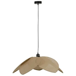 Suspension japandi en jute couleur lin naturel d110cm - Japandi