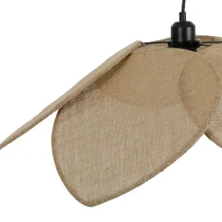 Suspension japandi en jute couleur lin naturel d110cm - Japandi