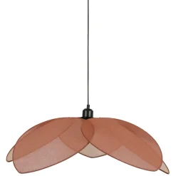 Suspension japandi en lin d70cm brun