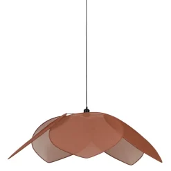Suspension japandi en lin d110cm brun