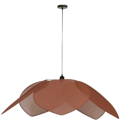 Suspension japandi en lin d110cm brun