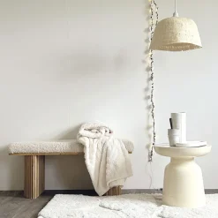 Suspension non électrifiée blanc d41cm - Martine