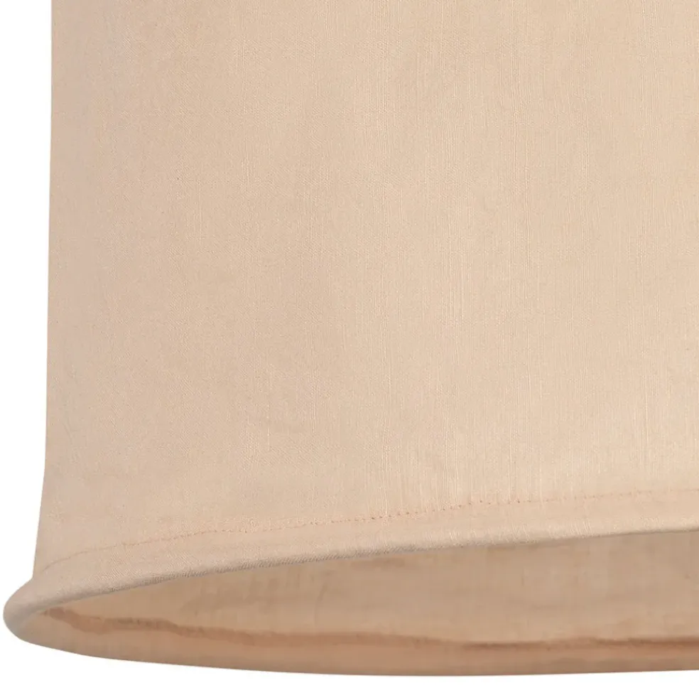 Suspension non électrifiée en lin et coton rose d45xh35cm - Noho