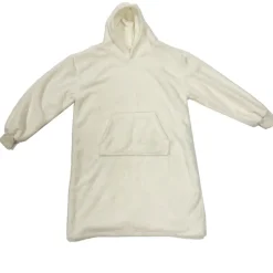 Sweat Plaid à capuche en tissu blanc clair - Teddy