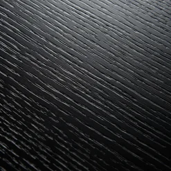 Table à manger avec allonge en placage chêne noir 180x105cm - Verona