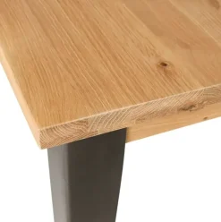 Table à manger carrée en chêne massif 140x140xm - Manny