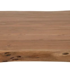 Table à manger en acacia massif et pieds en fer noir 240x110cm - Factory