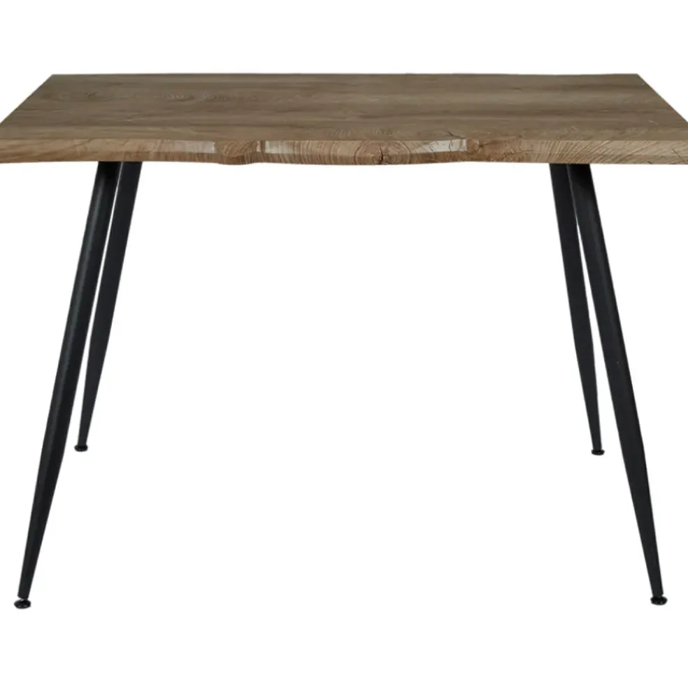 Table à manger en bois MDF et pieds en fer 110x75cm - Forest