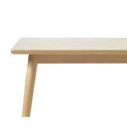 Table à manger en placage chêne naturel 190x90cm - barrali
