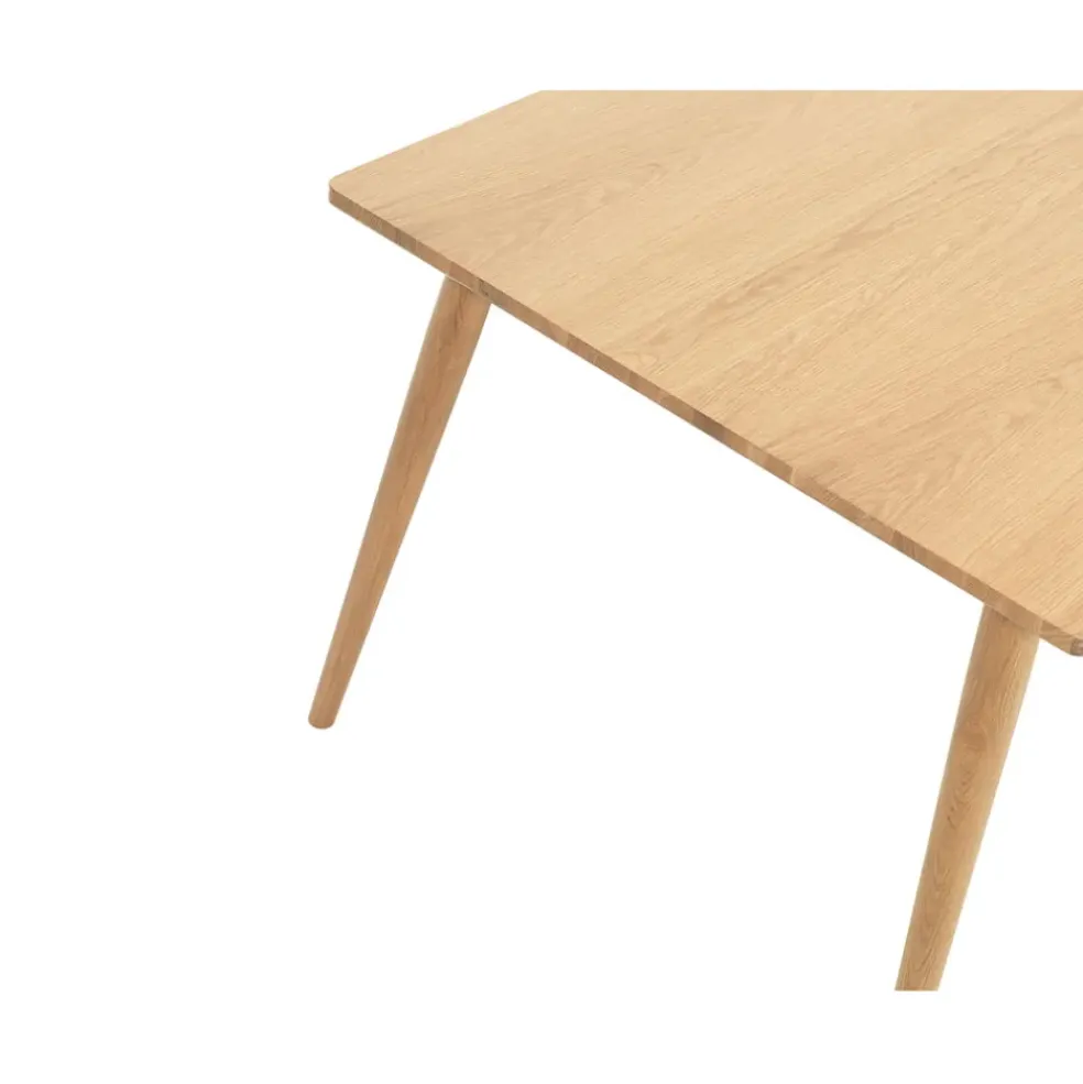 Table à manger en placage chêne naturel 190x90cm - barrali