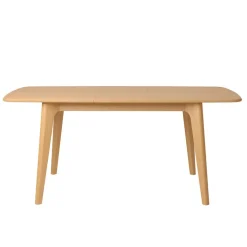 Table à manger extensible en placage et chêne naturel 140(+40)X90CM - Sublime