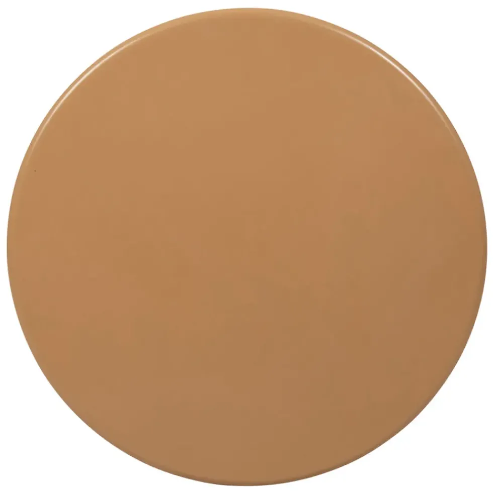 Table bar rond en fer beige d60cm - Lumi