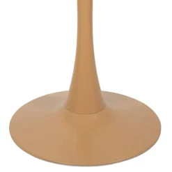 Table bar rond en fer beige d60cm - Lumi