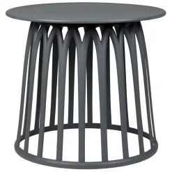 Table basse de jardin ronde grise d50cm - Lumi