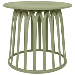 Table basse de jardin ronde kaki d50cm - Lumi