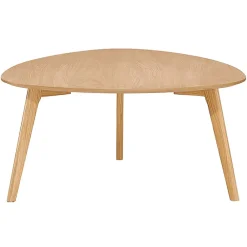 Table basse effet chêne naturel 80x80cm - becka