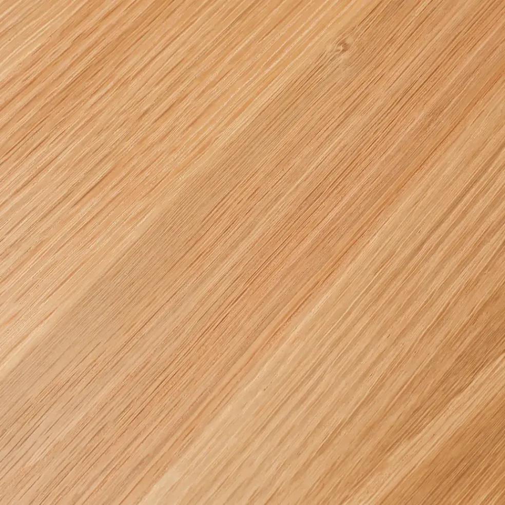 Table basse en chêne massif et pieds acier L120cm - Manny